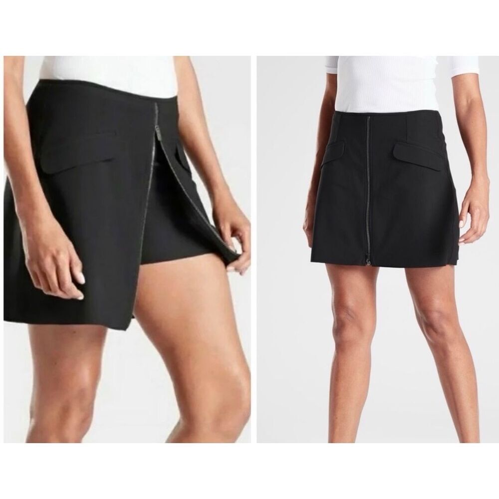 Athleta Skort Stellar Zip Front Athletic Skirt Size Medium